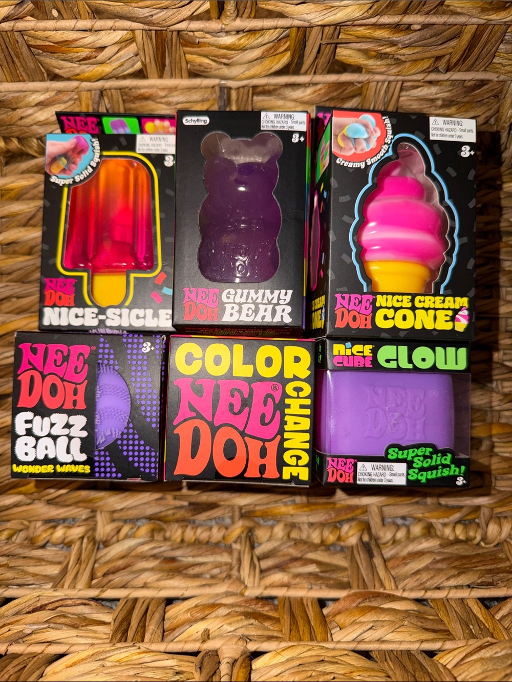 NeeDoh Assorted Squishy Bundle - Purple & Pink